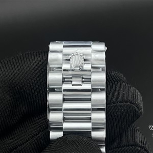 GMF A2836 Tungsten DayDate 40MM Ice Blue Dial Arabic Marker President Bracelet - Image 3