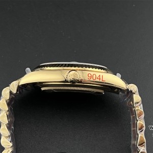 GMF A2836 Tungsten DayDate 40MM YG YG Dial Diamond Marker YG President Bracelet - Image 7