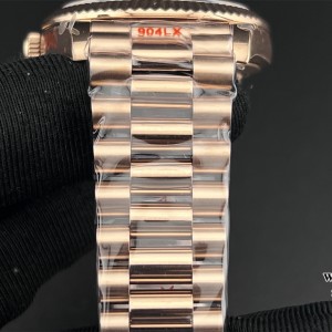 GMF A2836 Tungsten DayDate 40MM RG Brown Dial Diamond Marker RG President Bracelet - Image 2