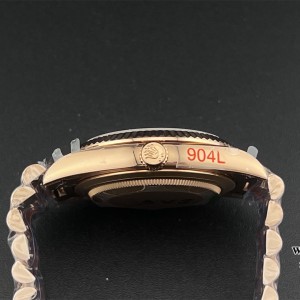 GMF A2836 Tungsten DayDate 40MM RG Brown Dial Diamond Marker RG President Bracelet - Image 7