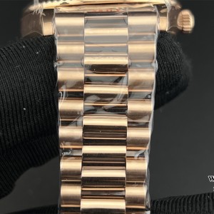GMF A2836 Tungsten DayDate 40MM RG Brown Dial Diamond Marker RG President Bracelet - Image 9