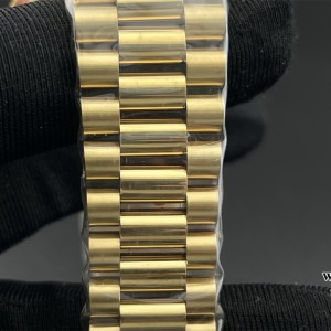 GMF A2836 Tungsten DayDate 40MM YG Black Dial Diamond Marker YG President Bracelet - Image 2