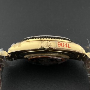 GMF A2836 Tungsten DayDate 40MM YG Black Dial Diamond Marker YG President Bracelet - Image 7