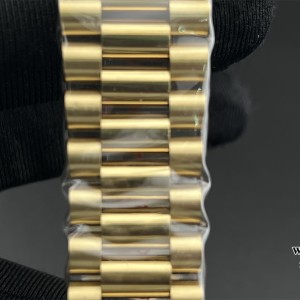 GMF A2836 Tungsten DayDate 40MM YG Black Dial Diamond Marker YG President Bracelet - Image 9