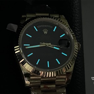 GMF A2836 Tungsten DayDate 40MM YG Black Dial YG President Bracelet - Image 5