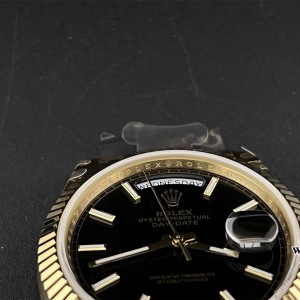 GMF A2836 Tungsten DayDate 40MM YG Black Dial YG President Bracelet - Image 6