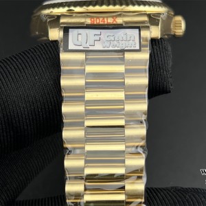 QF Gain Weight V6 A2836 DayDate 40MM RG White Dial Roma Marker President Bracelet - Image 9