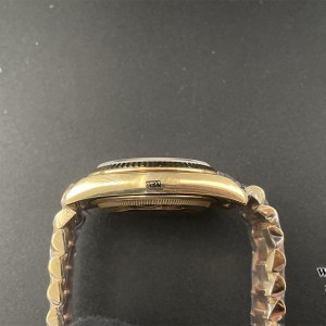 QF Gain Weight V6 A2836 DayDate 40MM YG YG Dial Diamond Marker President Bracelet - Image 3