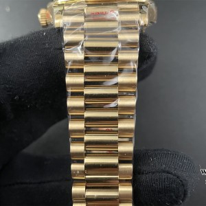 QF Gain Weight V6 A2836 DayDate 40MM YG YG Dial Diamond Marker President Bracelet - Image 5