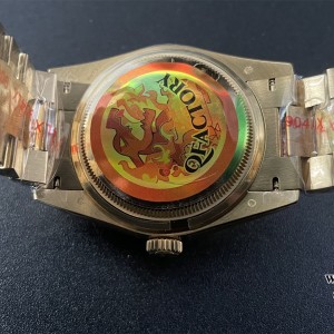 QF Gain Weight V6 A2836 DayDate 40MM YG YG Dial Diamond Marker President Bracelet - Image 9