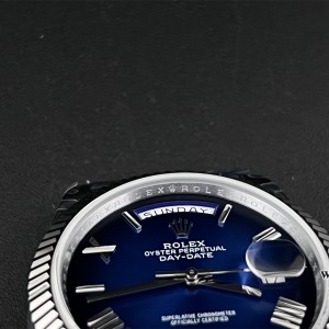 QF Gain Weight V6 A2836 DayDate 40MM Gradual Blue Dial President Bracelet - Image 7