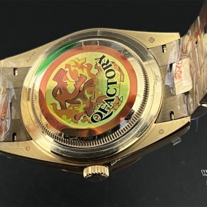 QF Gain Weight V6 A2836 DayDate 40MM Gradual Green Dial President Bracelet - Image 5