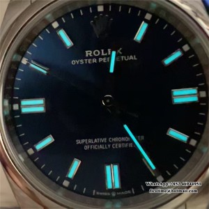 VSF DD3230 Oyster Perpetual 36mm Blue Dial Oyster Bracelet - Image 9