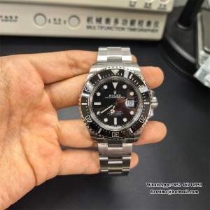 VSF VS3235 Sea Dweller 43mm Single Red Black Dial SS Bracelet - Image 3