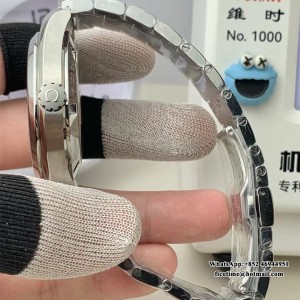 VSF A8500 Seamaster 41mm AQUA TERRA 150M White Wave Dial SS Bracelet - Image 6