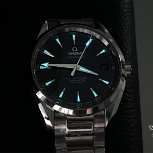 VSF A8500 Seamaster 41mm AQUA TERRA 150M Blue Textured Dial SS Bracelet - Image 4