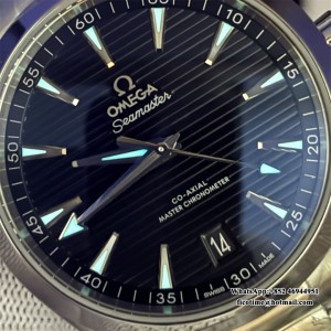VSF A8900 Seamaster 41mm AQUA TERRA 150M Black Dial SS Bracelet - Image 9