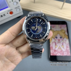 VSF A8938 Seamaster 43mm AQUA TERRA 150M Worldtimer Blue Dial SS Bracelet - Image 2