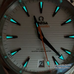 VSF A8900 Seamaster 41mm AQUA TERRA 150M White Dial Orange Hand SS Bracelet - Image 8
