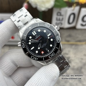 VSF DD8800 Seamaster Diver 300M 42mm Ceramic Black Dial SS Bracelet Newest update - Image 4