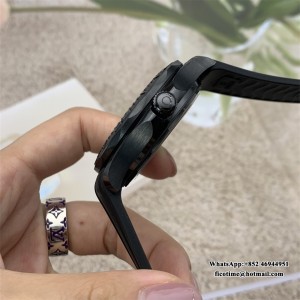 VSF VS8806 Seamaster Diver 300M 43.5mm Ceramic All Black Dial Black Rubber Strap - Image 5