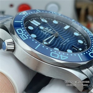 VSF A8808 Seamaster Diver 300M 42mm Summer Blue Dial SS Bracelet VSF A8800 42mm  SS Bracelet VSF - Image 4