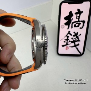 VSF A8900 Planet Ocean 600M 43.5mm 1/4 Orange Grey Dial Black Rubber Strap VSF A8900 43.5mm  Black Rubber Strap VSF - Image 2