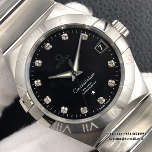 VSF A8500 Constellation 38mm Black Dial Diamond Marker SS Bracelet VSF A8500 38mm  SS Bracelet - Image 5