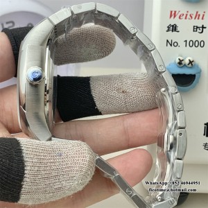 VSF A8500 De Ville Hour Vision 41mm Blue Dial SS Bracelet VSF A8500 41mm  SS Bracelet - Image 6