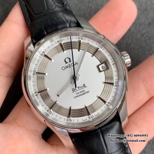 VSF A8500 De Ville Hour Vision 41mm White/Silver Dial Black Rubber Strap VSF A8500 41mm  Black Rubber Strap - Image 2