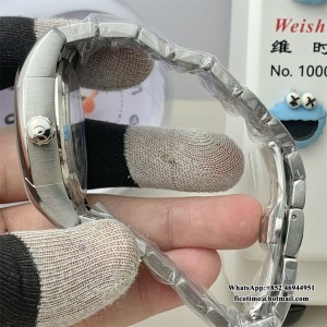 VSF A8500 De Ville Hour Vision 41mm Black Dial SS Bracelet VSF A8500 41mm  SS Bracelet - Image 3