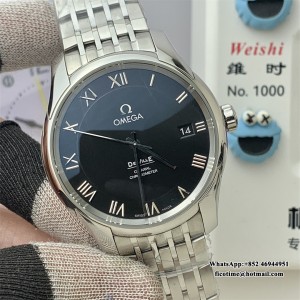 VSF A8500 De Ville Hour Vision 41mm Black Dial SS Bracelet VSF A8500 41mm  SS Bracelet - Image 4