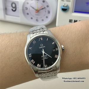 VSF A8500 De Ville Hour Vision 41mm Black Dial SS Bracelet VSF A8500 41mm  SS Bracelet - Image 5