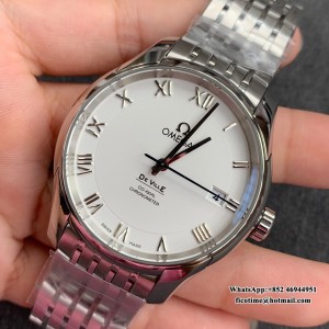 VSF A8500 De Ville Hour Vision 41mm White Dial SS Bracelet VSF A8500 41mm  SS Bracelet - Image 7