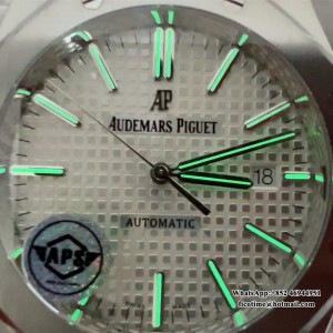 APSF A3120 AP Royal Oak 41mm 15400 White Dial SS Bracelet - Image 8