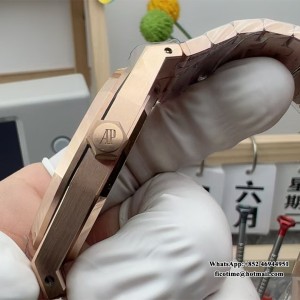 APSF A3120 AP Royal Oak 41mm 15400 RG Black Dial RG Bracelet - Image 7