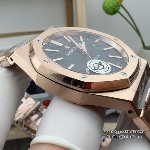 APSF A3120 AP Royal Oak 41mm 15400 RG Black Dial RG Bracelet - Image 8