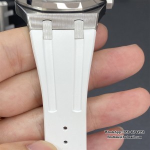 APSF A3120 AP Royal Oak 41mm 15400 White Dial White Rubber Strap - Image 5
