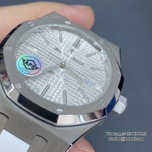 APSF A3120 AP Royal Oak 41mm 15400 White Dial White Rubber Strap - Image 6