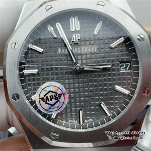 APSF A4302 AP Royal Oak 41mm 15500 Grey Dial SS Bracelet - Image 8