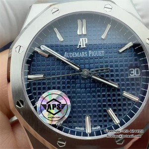 APSF A4302 AP Royal Oak 41mm 15500 Blue Dial SS Bracelet - Image 8