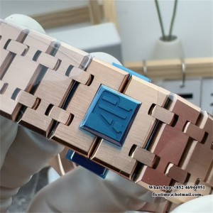 APSF A4302 AP Royal Oak 41mm 15500 RG Black Dial RG Bracelet - Image 7