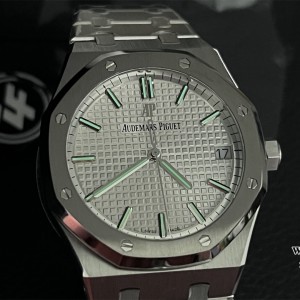 ZF A4302 AP Royal Oak 41mm 15500 White Dial SS Bracelet - Image 4