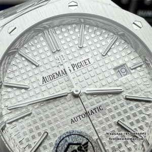 APSF SA3120 AP Royal Oak 37mm 15450 White Dial SS Bracelet - Image 2