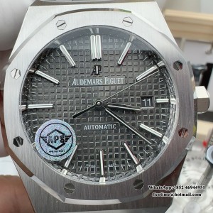 APSF SA3120 AP Royal Oak 37mm 15450 Grey Dial SS Bracelet - Image 3