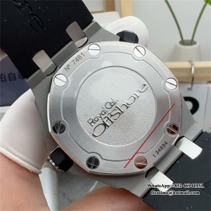 APSF SA3120 AP Royal Oak Offshore 42mm 15703 Black Dial Black Rubber Strap - Image 6