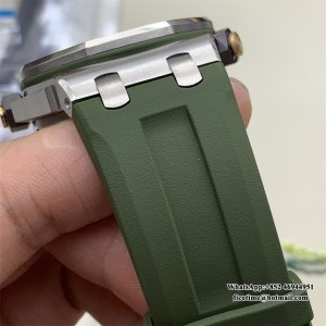 ZF SA4308 AP Royal Oak Offshore 42mm 15720 Green Dial Green Rubber Strap - Image 8