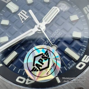 APSF SA4308 AP Royal Oak Offshore 42mm 15720 Blue Dial Blue Rubber Strap - Image 2