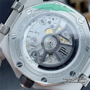 APSF SA4308 AP Royal Oak Offshore 42mm 15720 Black Dial Black Rubber Strap - Image 6