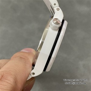 APSF SA3120 AP Royal Oak Offshore 42mm 15707 Ceramic Bezel White Dial White Rubber Strap - Image 8